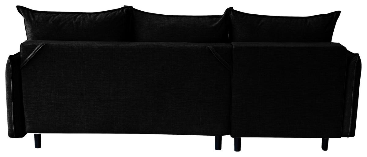 Freisteller von MID.YOU ECKSOFA Schwarz Flachgewebe.
