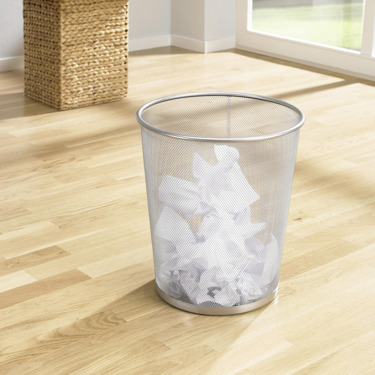 PAPPERSKORG - silver, metall (30,5/34,5/29,5cm) - Carryhome