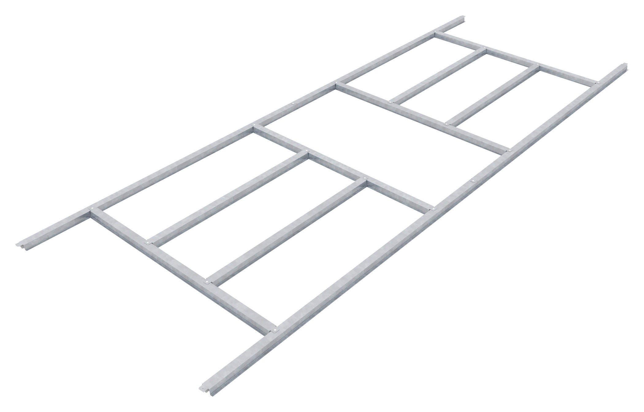 FUNDAMENT - Silberfarben, Basics, Metall (291/2,6/162,1cm)