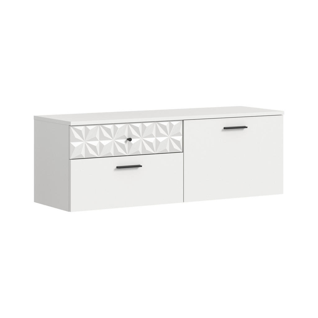 Thumbnail - Mid.you Schuhschrank, Weiß, Metall, 2 Schubladen, 110x38x35 cm, FSC Mix, hängend, Garderobe, Schuhaufbewahrung, Schuhsch...