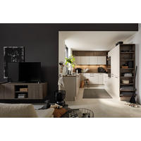 EINBAUKÜCHE SOFT LACK  - Eichefarben/Sahara, Design, Holzwerkstoff - Nolte Küchen