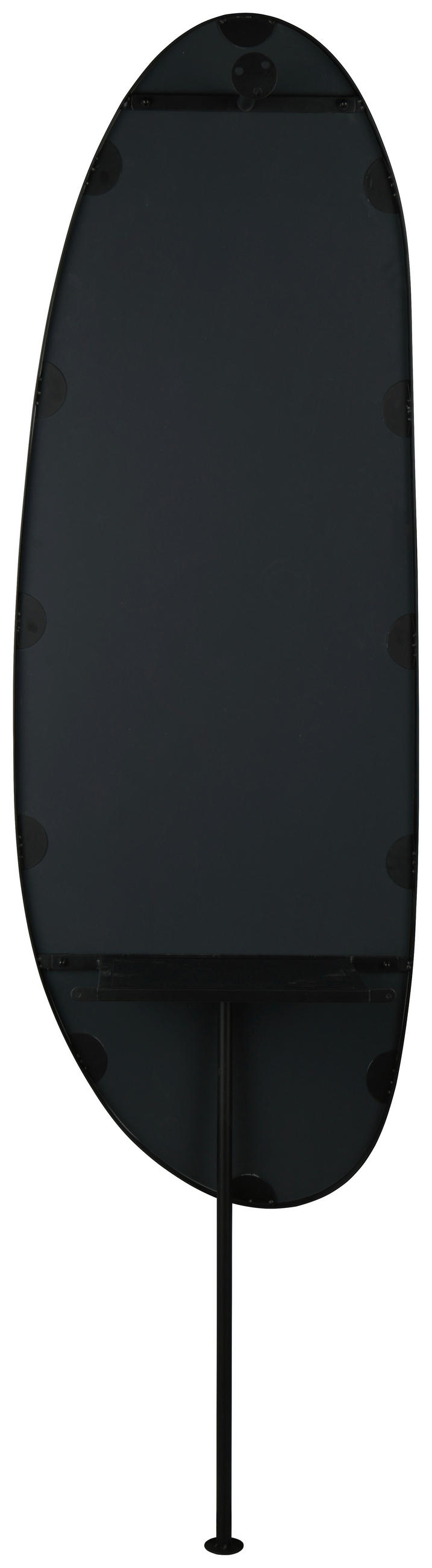 WANDGARDEROBE  in Schwarz  - Schwarz, MODERN, Glas/Metall (50/190/25cm)