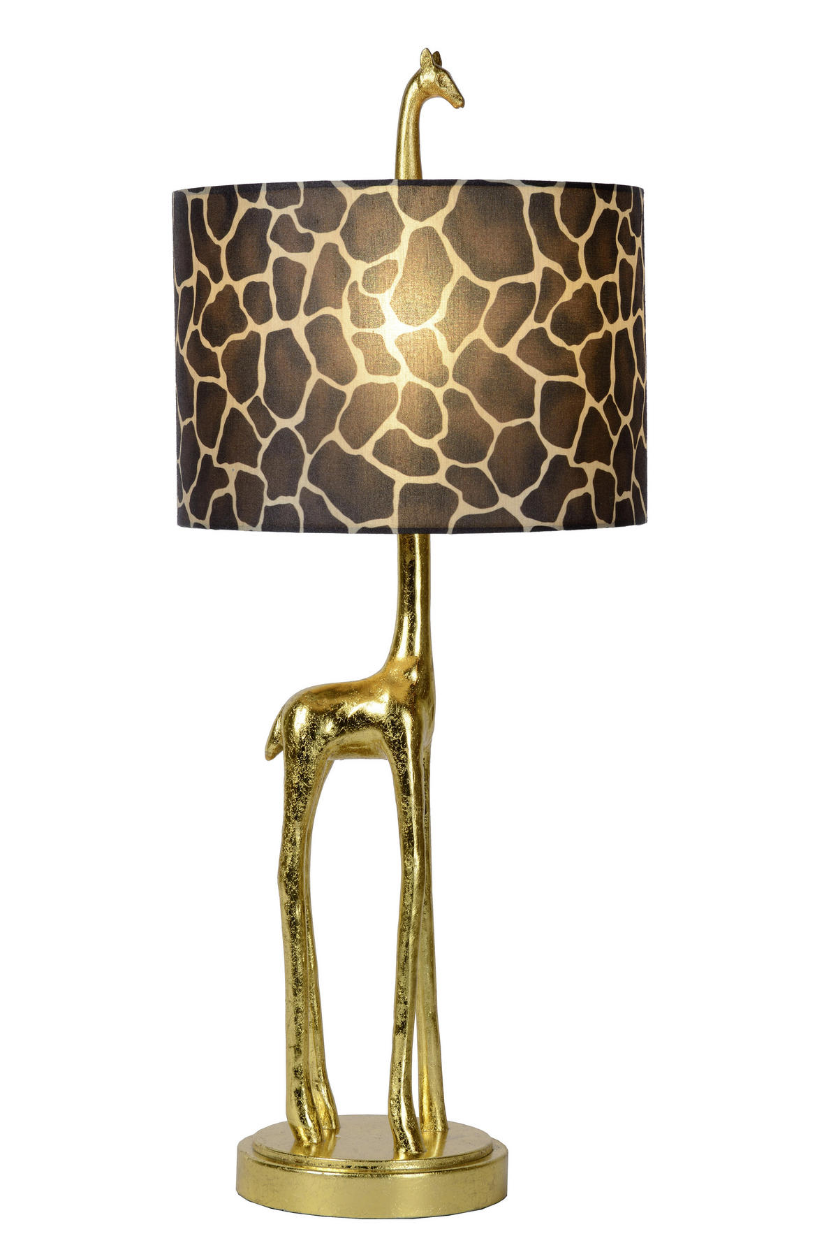 TISCHLEUCHTE EXTRAVAGANZA MISS TALL 25/60.5 cm   - Messingfarben/Braun, LIFESTYLE, Kunststoff/Textil (25/60.5cm) - Lucide