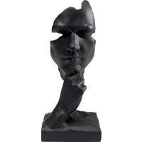SKULPTUR - Schwarz, Trend, Kunststoff (13/31/11cm) - Kare-Design