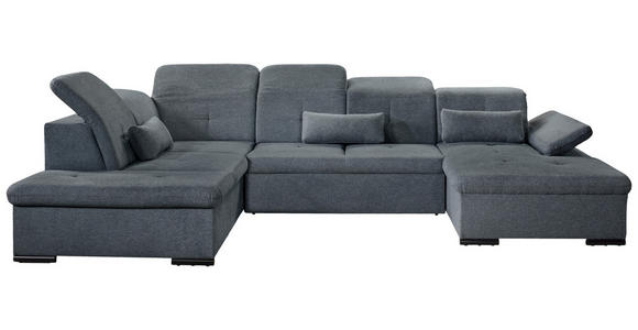 WOHNLANDSCHAFT  in Chenille Dunkelgrau  - Dunkelgrau/Grau, KONVENTIONELL, Kunststoff/Textil (188/340/240cm) - Carryhome