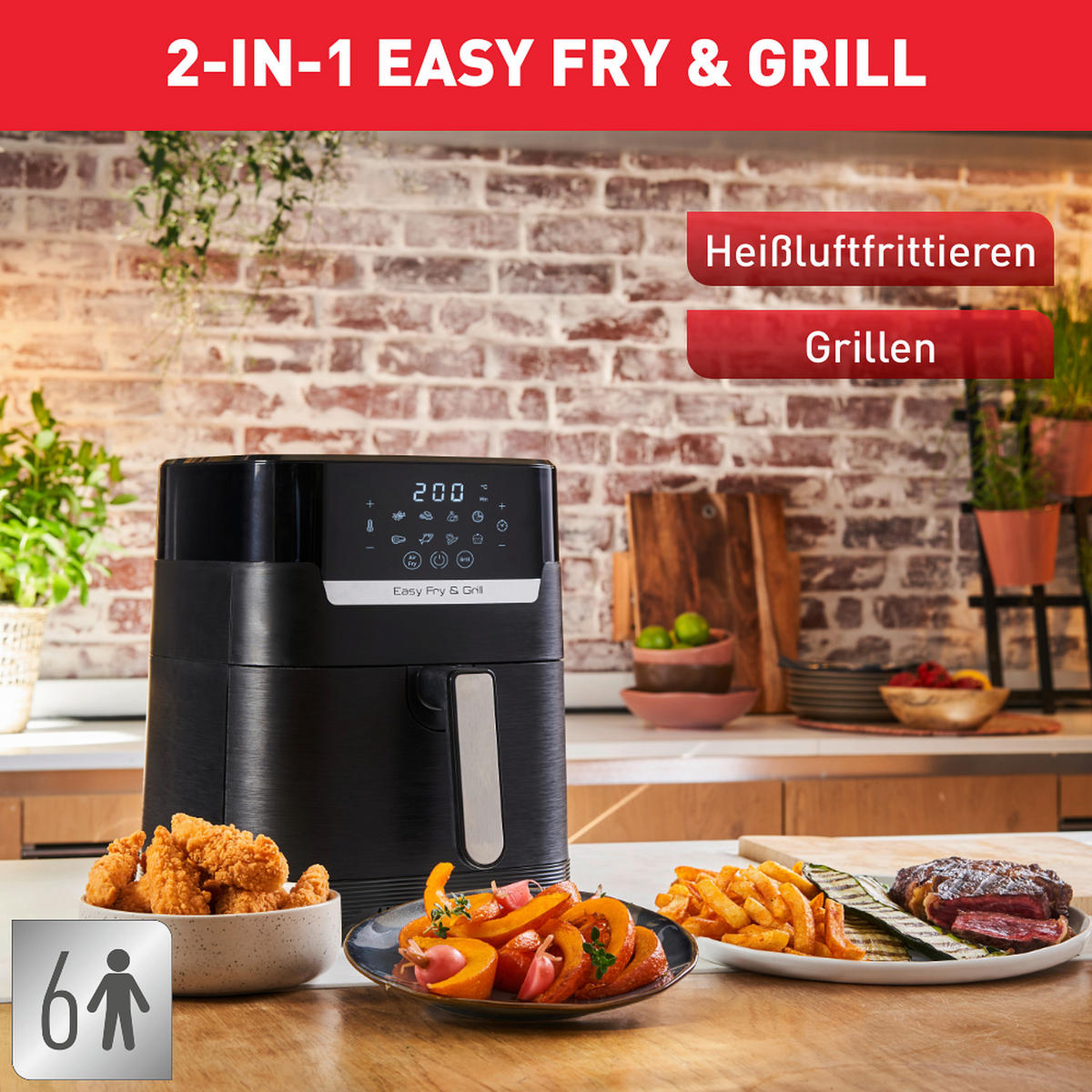 FRITTEUSE 4,2 L  - Schwarz, Basics, Kunststoff (4,2l) - Tefal