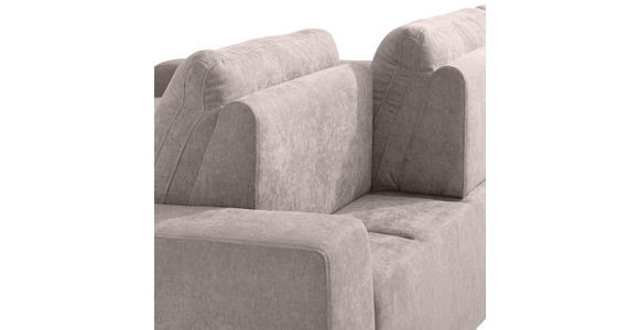 ECKSOFA Beige Flachgewebe  - Beige, Design, Textil/Metall (188/260cm) - Hom`in