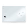 MEMOBOARD 60/40/1,6 cm  - Silberfarben/Weiß, Basics, Glas/Metall (60/40/1,6cm) - Zeller Present