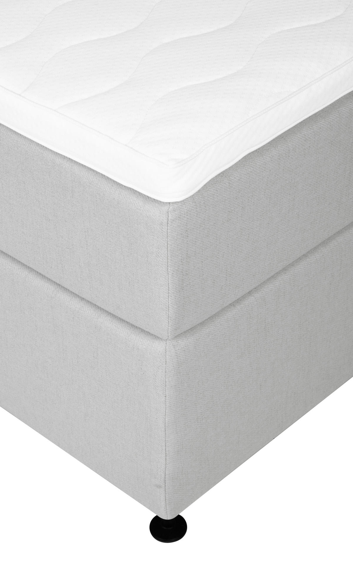 BOXSPRINGBETT 160/200 cm  in Dunkelgrau  - Dunkelgrau/Schwarz, Modern, Textil (160/200cm) - MID.YOU