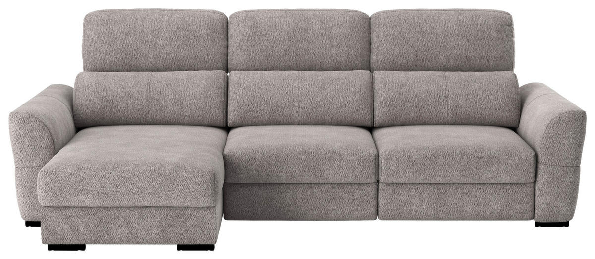 ECKSOFA in Mikrofaser Taupe  - Taupe, Konventionell, Textil (216/262cm) - MID.YOU