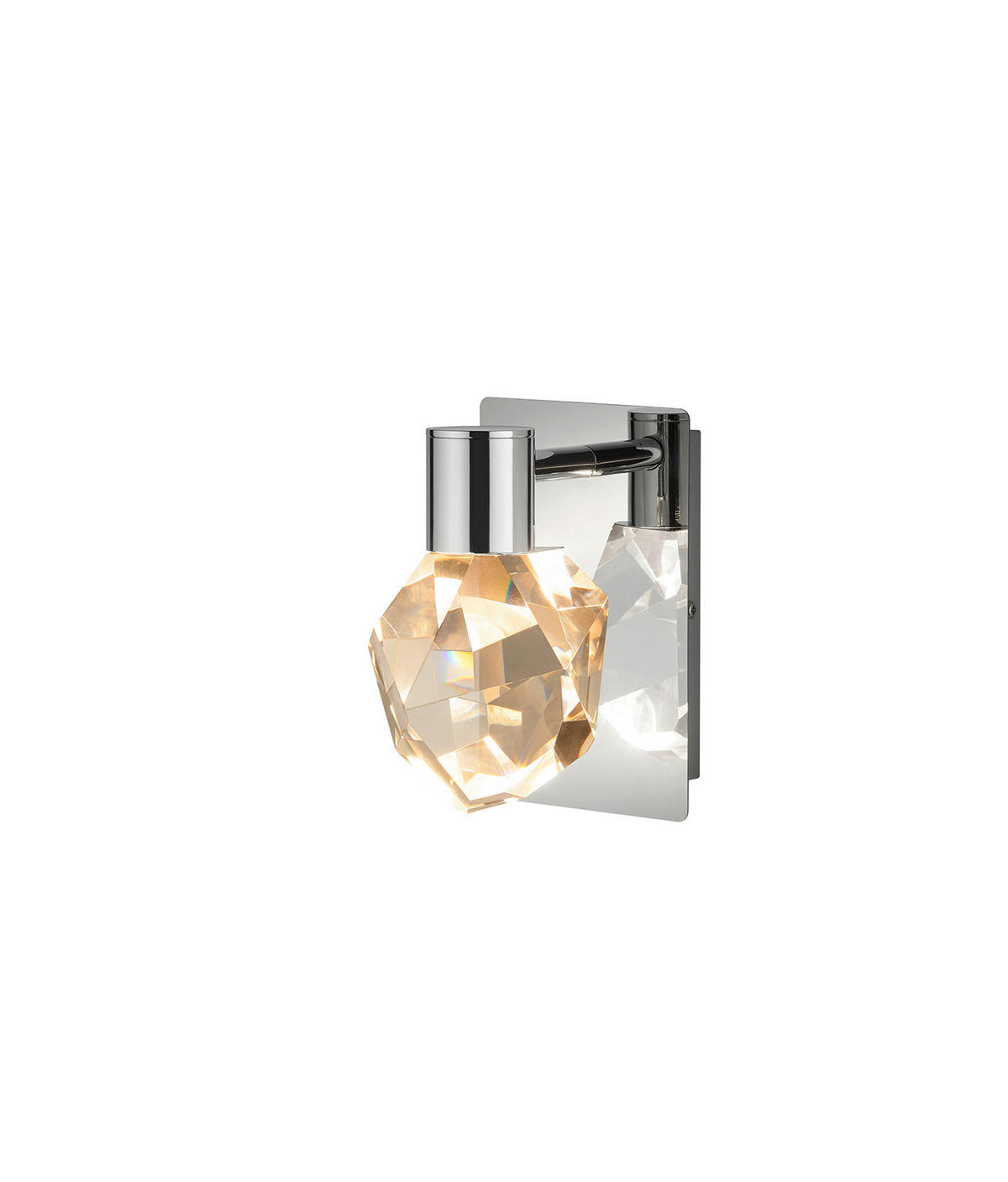 WANDLEUCHTE - Chromfarben, Design, Metall (11.0/17.5/16cm) - Trio Leuchten