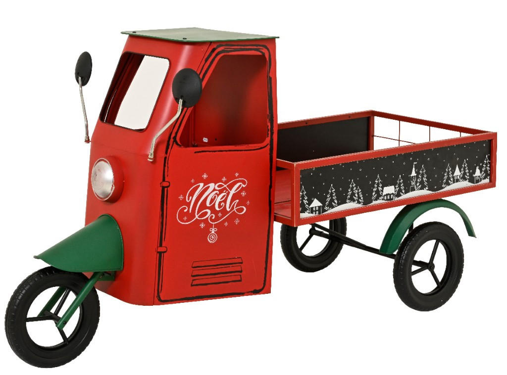 DEKOWAGEN - Rot, Basics, Metall (155,00/74,00/94,00cm)
