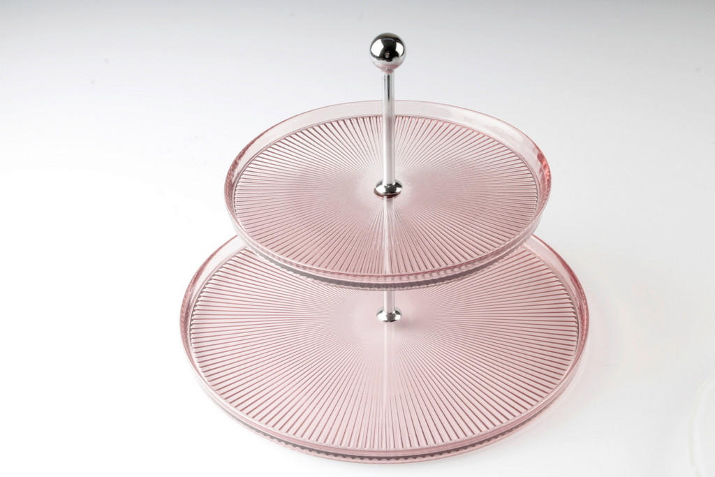 SERVIERPLATTE 21-28 cm  - Altrosa, Design, Glas (21-28cm) - Novel