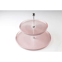 SERVIERPLATTE 21-28 cm  - Altrosa, Design, Glas (21-28cm) - Novel