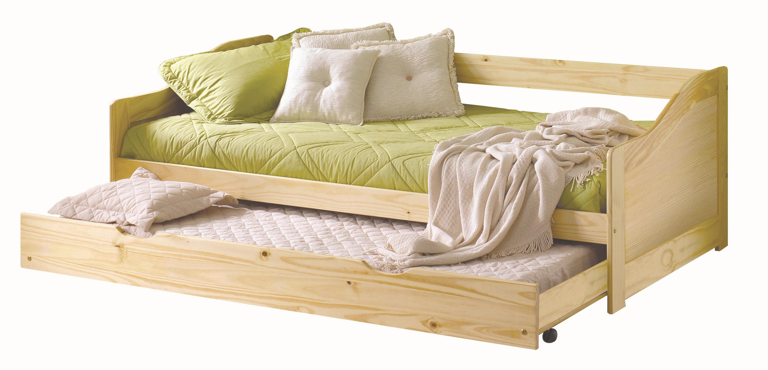 BETT 90/200 cm  in Naturfarben  - Naturfarben, Basics, Holz (90/200cm) - Livetastic