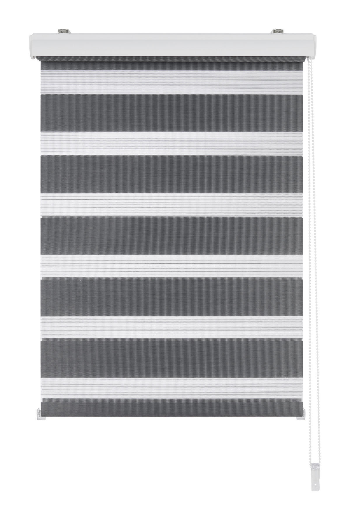 DUPLA ROLÓ 60/160 cm  - áttetsző/szürke, Basics, textil (60/160cm) - Boxxx