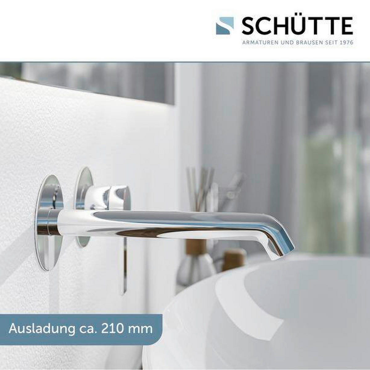 WASCHTISCHARMATUR 20/8/27 cm  - Chromfarben, Basics, Metall (20/8/27cm) - Schütte