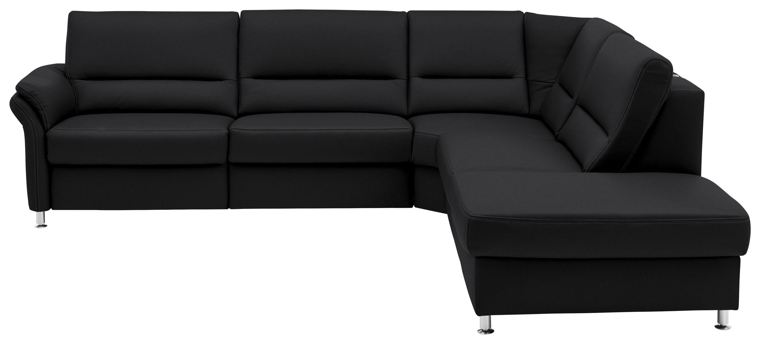 ECKSOFA in Echtleder Anthrazit  288/249 cm  - Anthrazit/Beige, Design, Leder/Metall (288/249cm) - Beldomo Premium