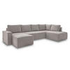 SOFFA i vit, grå  - vit/grå, Design, textil/plast (156/322/194cm) - MID.YOU
