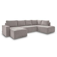 SJEDEĆA GARNITURA tekstil  siva, bijela   - bijela/siva, Design, tekstil/plastika (156/322/194cm) - MID.YOU