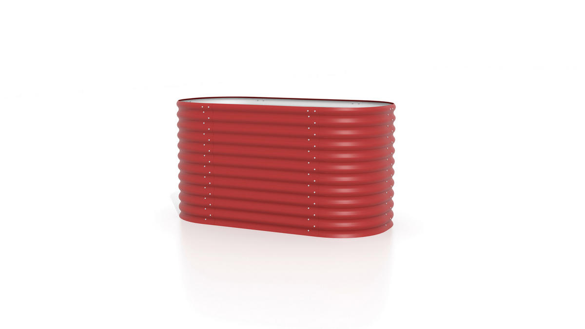 HOCHBEET 82,1/85,8/162,1 cm  - Rot, Basics, Metall (82,1/85,8/162,1cm)