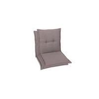 SESSELAUFLAGENSET in Taupe Uni  - Taupe, Basics, Textil (50/7/100cm)