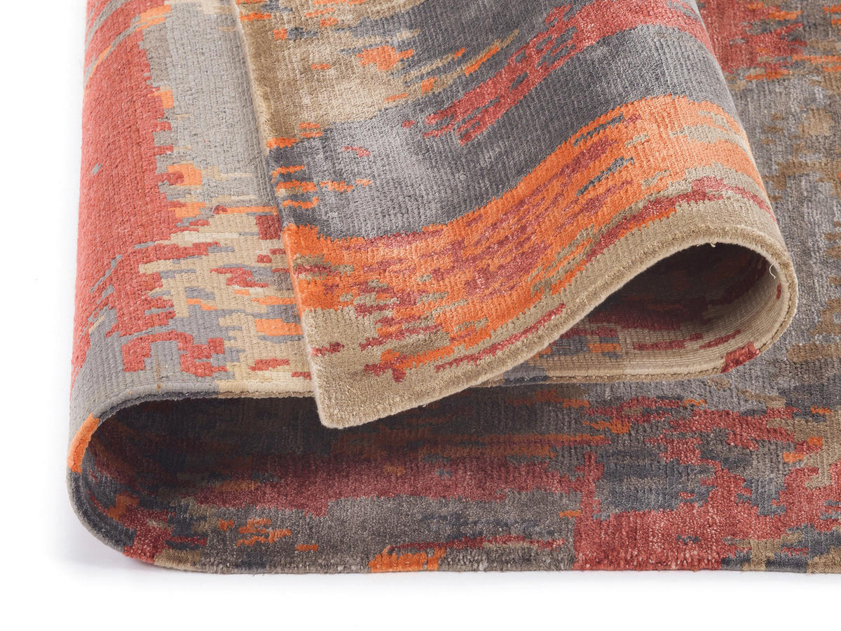 ORIENTTEPPICH 70/140 cm Angeles Palung Grau, Orange, Beige  - Beige/Orange, Design, Textil (70/140cm) - Musterring