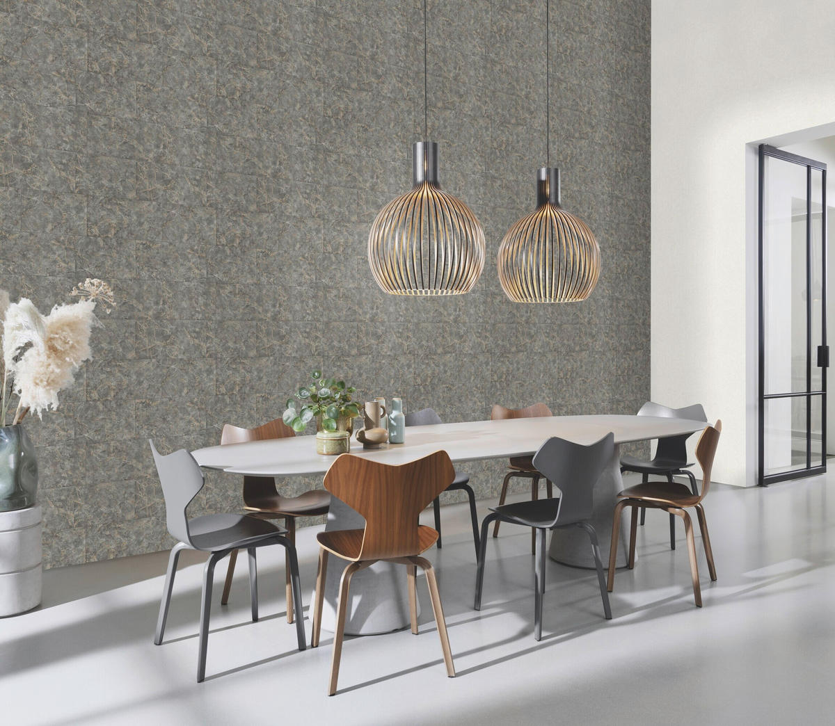 TAPETE - Grau, Natur, Textil (600/53cm) - Tesa