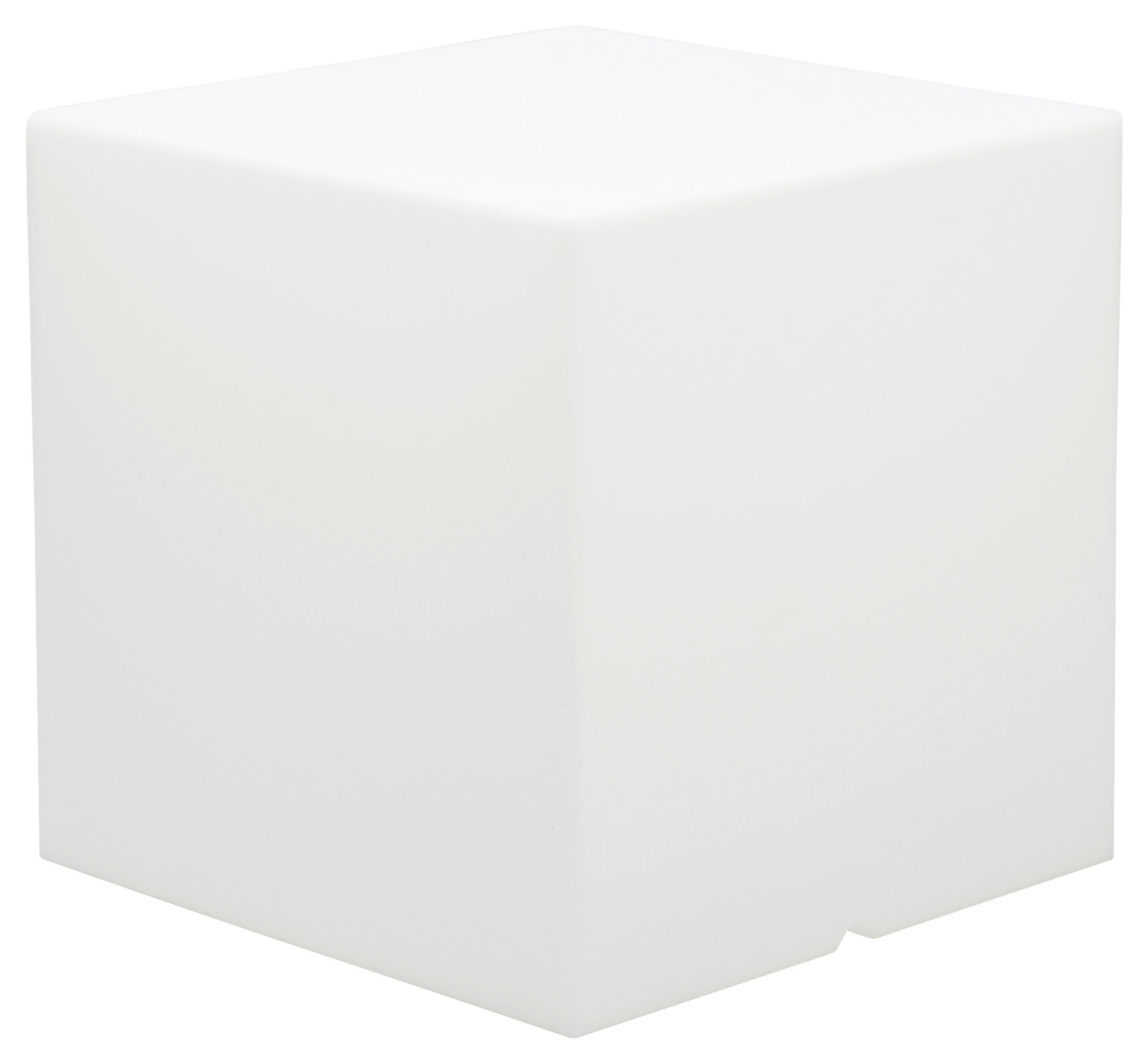 LED WÜRFEL CUBY 32 - Weiß, Design, Kunststoff (32/32cm) - Newgarden