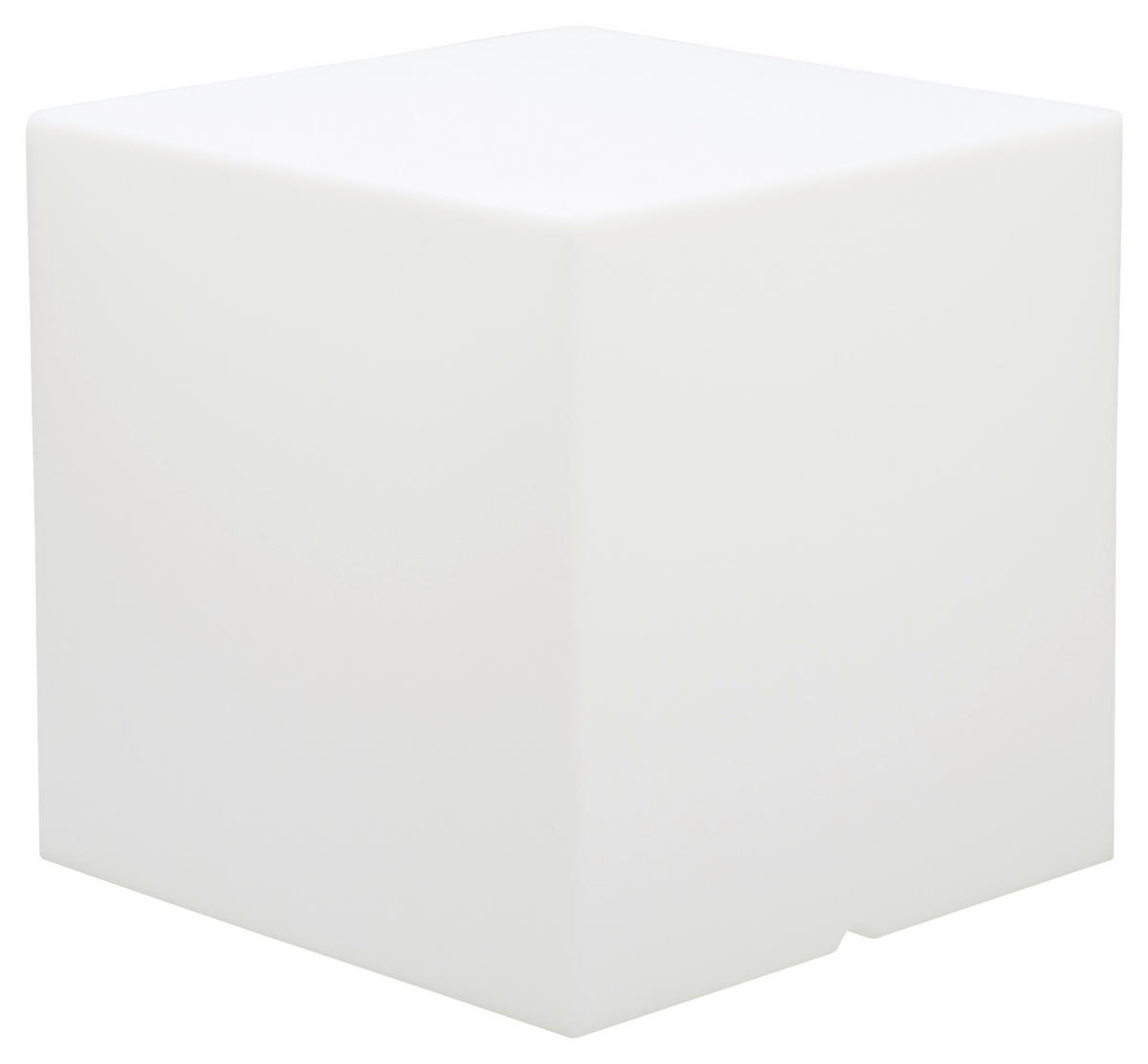 LED WÜRFEL CUBY 32 - Weiß, Design, Kunststoff (32/32cm) - Newgarden