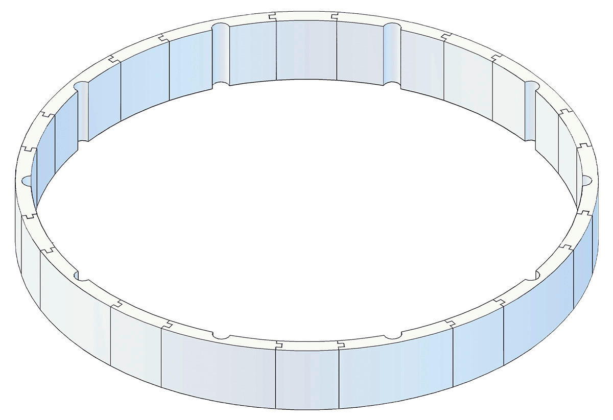POOL-ISOLATIONSSET 460 cm  - Weiß, Basics, Kunststoff (460cm)