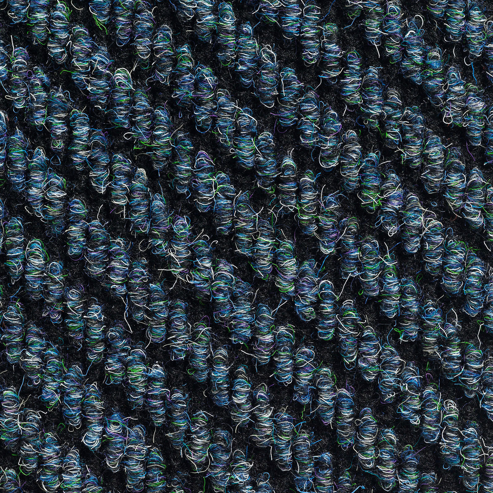 TEPPICHFLIESE - Blau, Basics, Textil (50/50cm)