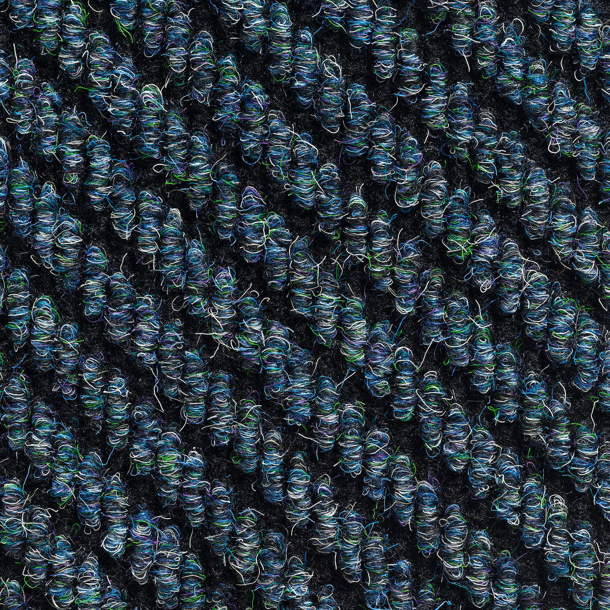TEPPICHFLIESE - Blau, Basics, Textil (50/50cm)