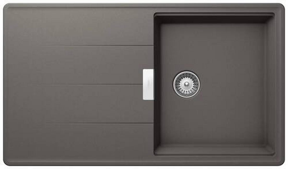 SPÜLE TIAD100USIL  - Grau, Basics, Stein (86/50cm) - Schock