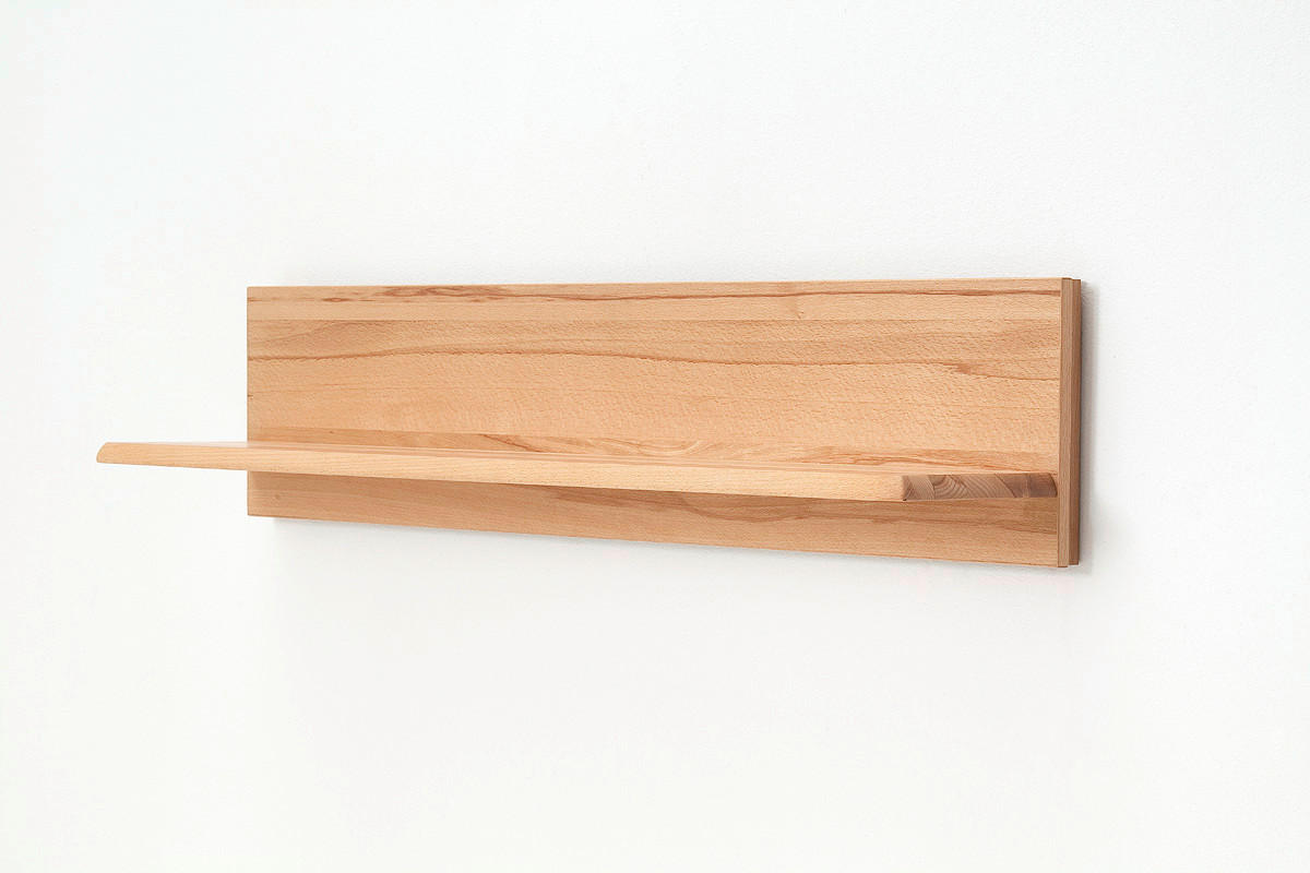WOHNWAND La Paz  in Buchefarben  303/209/51 cm  - Silberfarben/Buchefarben, Design, Glas/Holz (303/209/51cm) - Livetastic