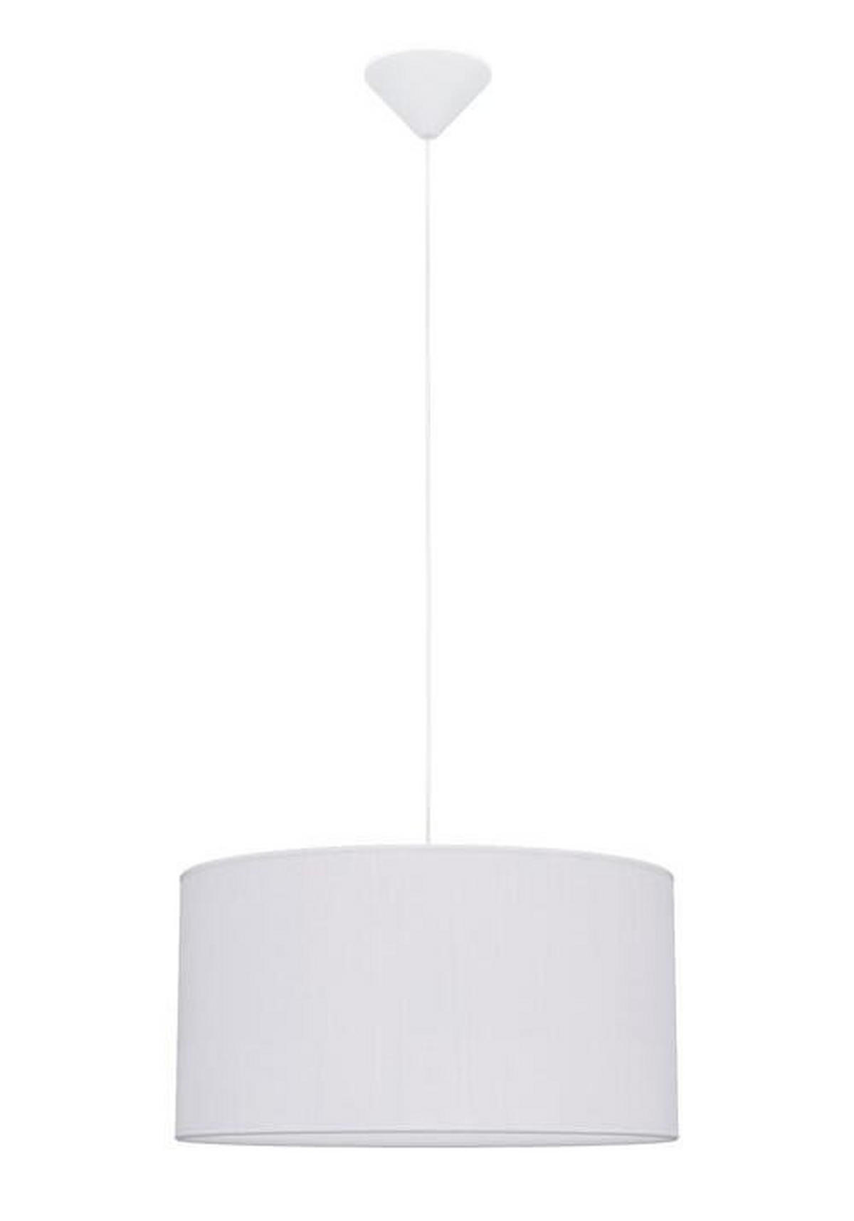 FÜGGŐLÁMPA  - fehér, Design, műanyag/textil (40cm)