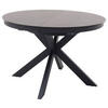 ESSTISCH in Metall, Keramik 120-160/120/76 cm  - Anthrazit, Design, Keramik/Metall (120-160/120/76cm) - Livetastic