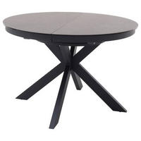 ESSTISCH in Metall, Keramik 120-160/120/76 cm  - Anthrazit, Design, Keramik/Metall (120-160/120/76cm) - Livetastic