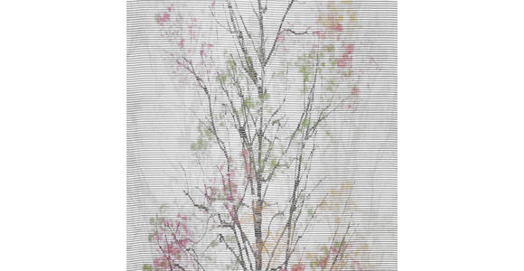 FLÄCHENVORHANG in Grün, Weiß - Weiß/Grün, Design, Textil (60/255cm) - Novel