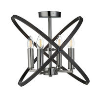 DECKENLEUCHTE Hoopla 45/33/45 cm   - Design, Metall (45/33/45cm) - Searchlight