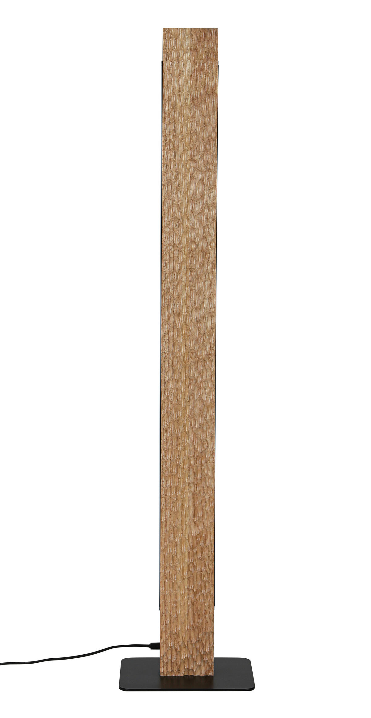 STEHLEUCHTE 18/120/25 cm  - Schwarz/Naturfarben, Trend, Holz/Kunststoff (18/120/25cm) - Collett's Monde