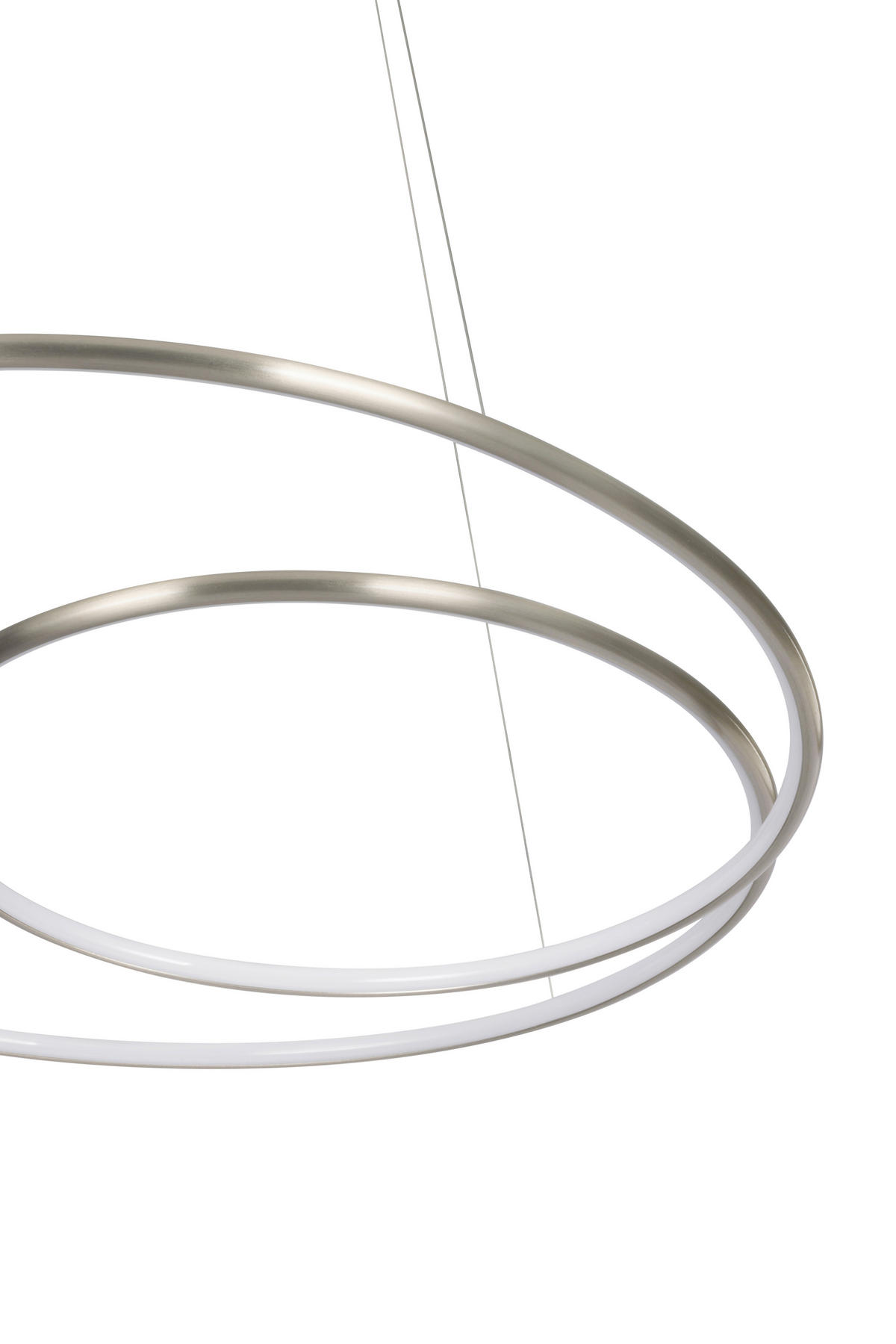 LED-HÄNGELEUCHTE Birmingham 67/150 cm   - Nickelfarben, LIFESTYLE, Kunststoff/Metall (67/150cm) - Novel
