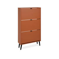 VÝKLOPNÁ SKRINKA NA TOPÁNKY, terakotová, 70/125/24 cm - čierna/terakotová, Design, drevo/kompozitné drevo (70/125/24cm) - MID.YOU