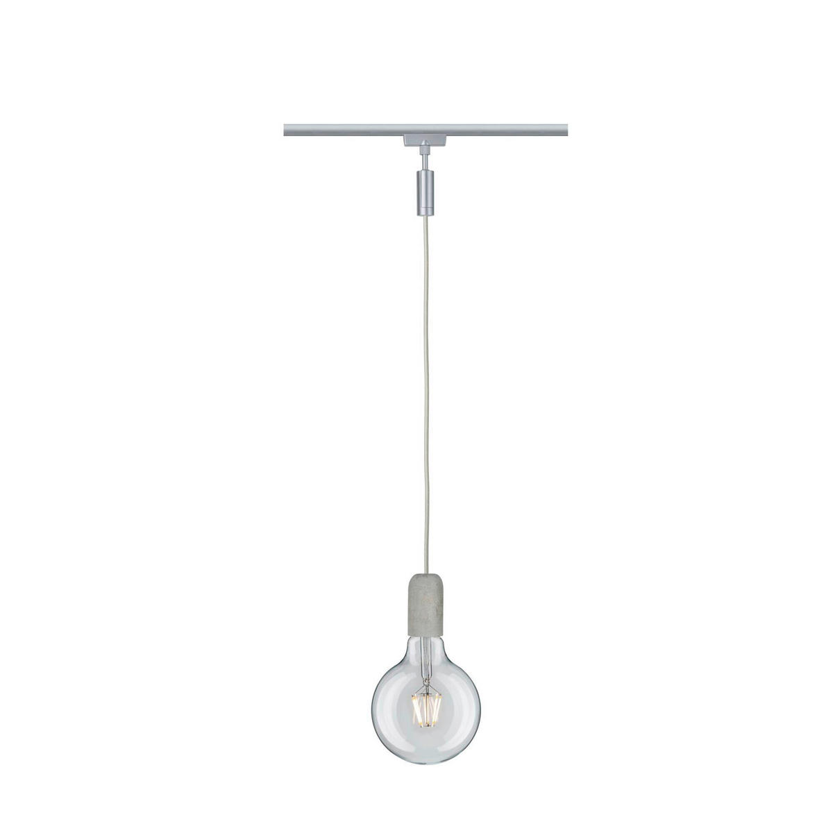 SCHIENENSYSTEM-ADAPTER - Chromfarben, Basics, Metall (2,3/12,4cm) - Paulmann