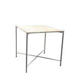 BEISTELLTISCH 40/40/40 cm Creme quadratisch  - Creme, Trend, Stein/Metall (40/40/40cm) - Landscape