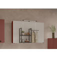 SPIEGELSCHRANK 100/64/20 cm  - Rot/Schwarz, KONVENTIONELL, Glas/Holzwerkstoff (100/64/20cm) - Xora