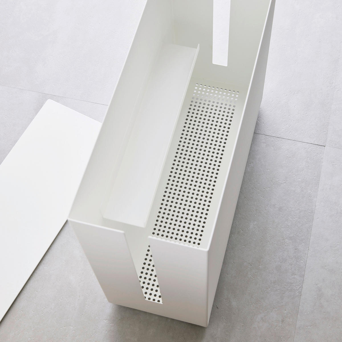 AUFBEWAHRUNGSBOX 15/40/34.5 cm  - Weiss, Basics, Metall (15/40/34.5cm)