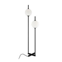STEHLEUCHTE - Weiss/Schwarz, Trend, Glas/Metall (44/32/150cm) - MAYTONI