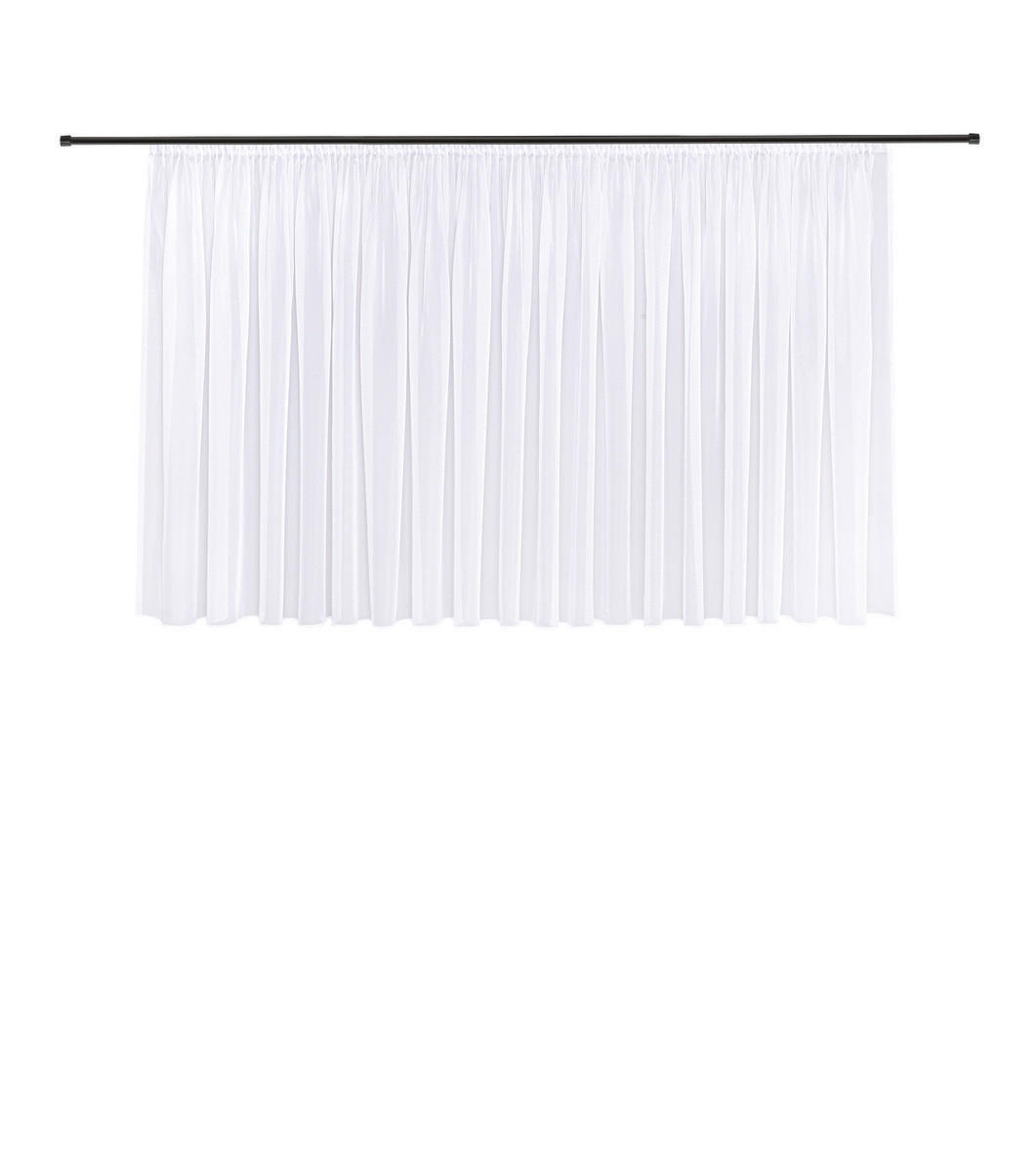 FERTIGSTORE  transparent  450/150 cm   - Weiß, Basics, Textil (450/150cm)