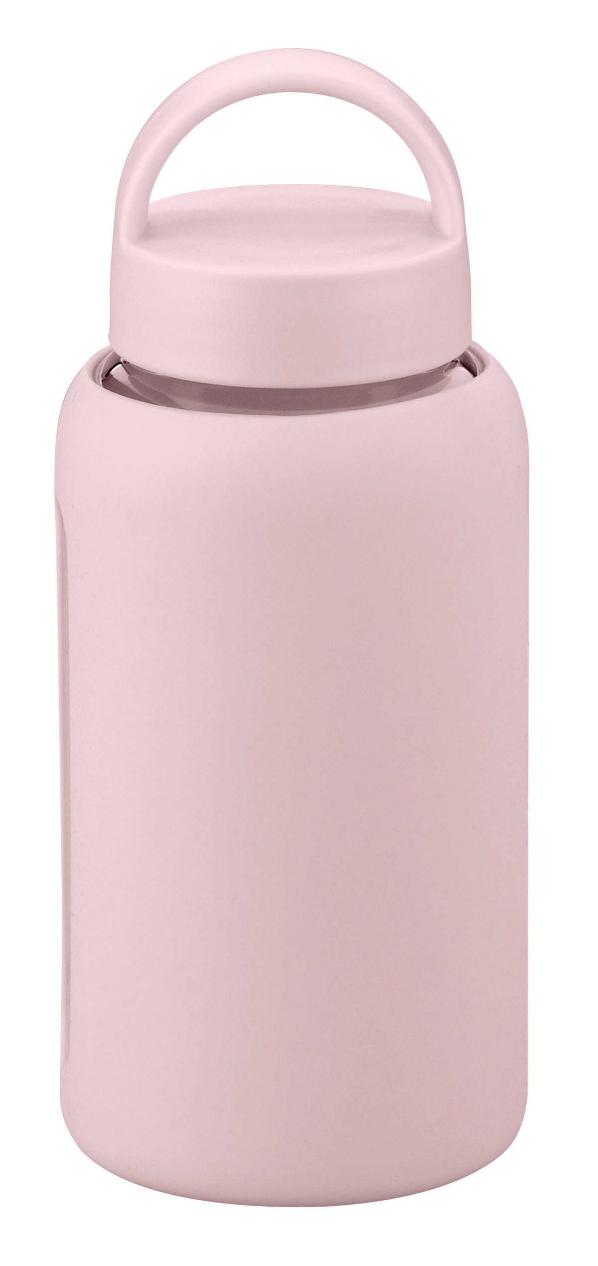 TRINKFLASCHE 0,660 l Pamela Reif  - Hellrosa, Basics, Glas/Kunststoff (600ml) - Fackelmann